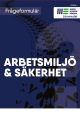 Frågeformulär - Du och jobbet som maskinförare: Arbetsmiljö och säkerhet